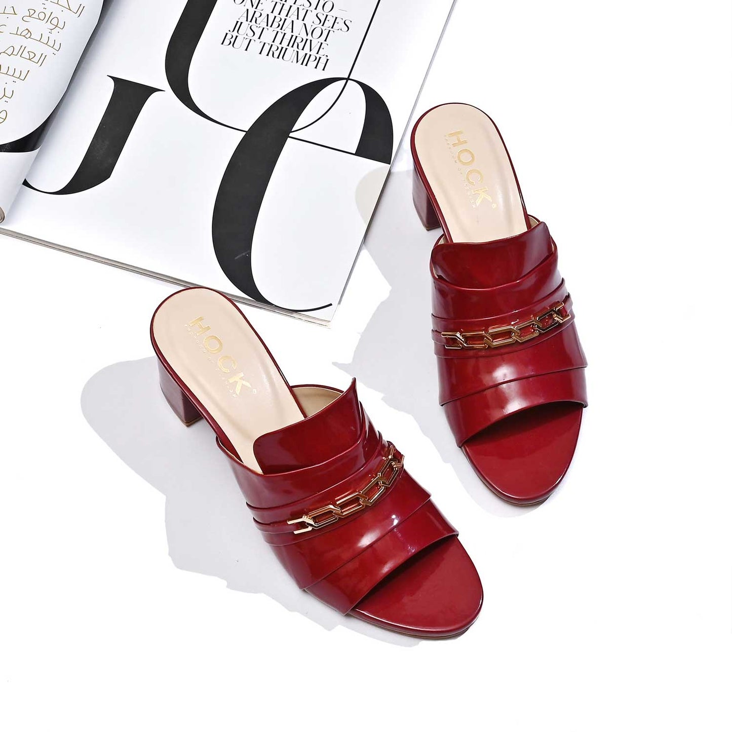 Chained Block Heel
