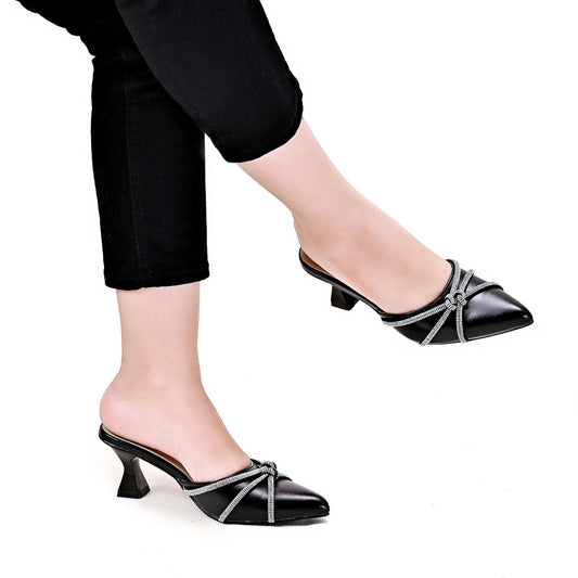 Crystal-Knotted Slingback Heels Summer Sale ////