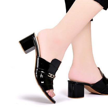 Chained Block Heel