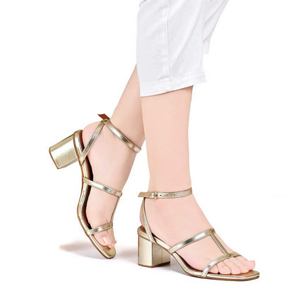 Gold Leather Sandal