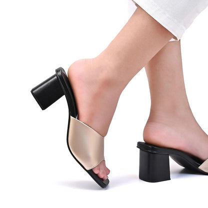 Solid Broad Heels