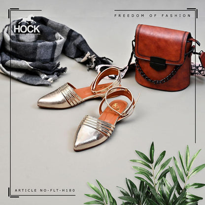 Pretty Gold Mules