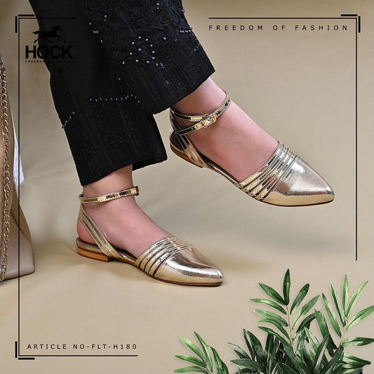 Pretty Gold Mules