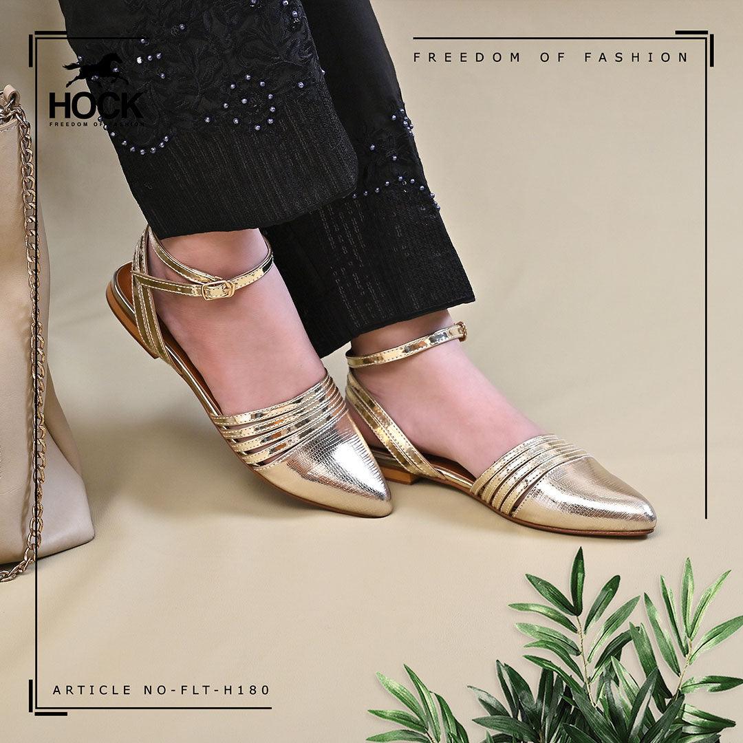 Pretty Gold Mules