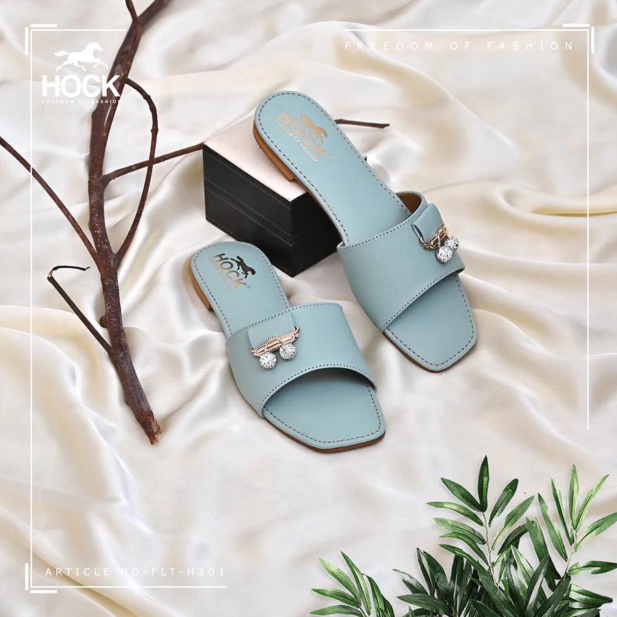 Embellished Strap Flats