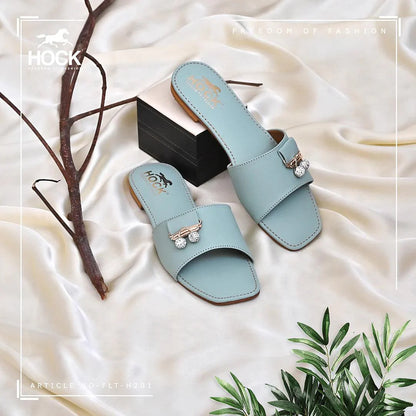 Embellished Strap Flats