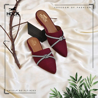 Gem-Embellished Mules