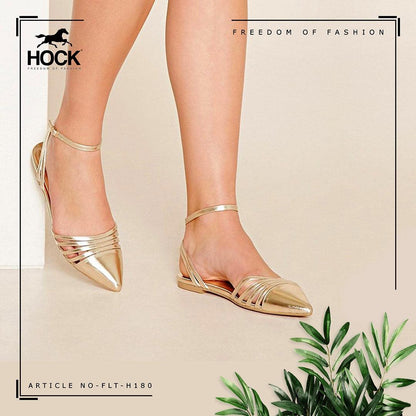 Pretty Gold Mules
